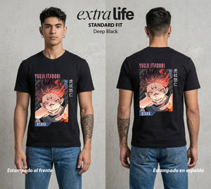 El Arte de las Maldiciones | La Maldicion Original #04204 - Playera Standard Fit | Deep Black - Foto en modelo