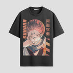 Playera urbana de anime y gaming ExtraLife MX, corte Standard Fit unisex ligero y transpirable en color Deep Black y Pure White, ropa de uso diario para gym y casual.