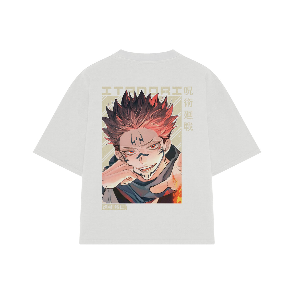 Playera streetwear premium de anime y gaming ExtraLife MX, corte oversized drop shoulder ligero y fresco en color Deep Black y Off-White, moda urbana mexicana de culto.