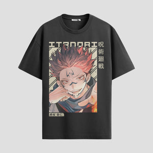 Playera urbana de anime y gaming ExtraLife MX, corte Standard Fit unisex ligero y transpirable en color Deep Black y Pure White, ropa de uso diario para gym y casual.