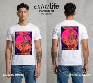 El Arte de las Maldiciones | El Ser del Caos Antiguo #04210 - Playera Standard Fit | Pure White - Foto en modelo