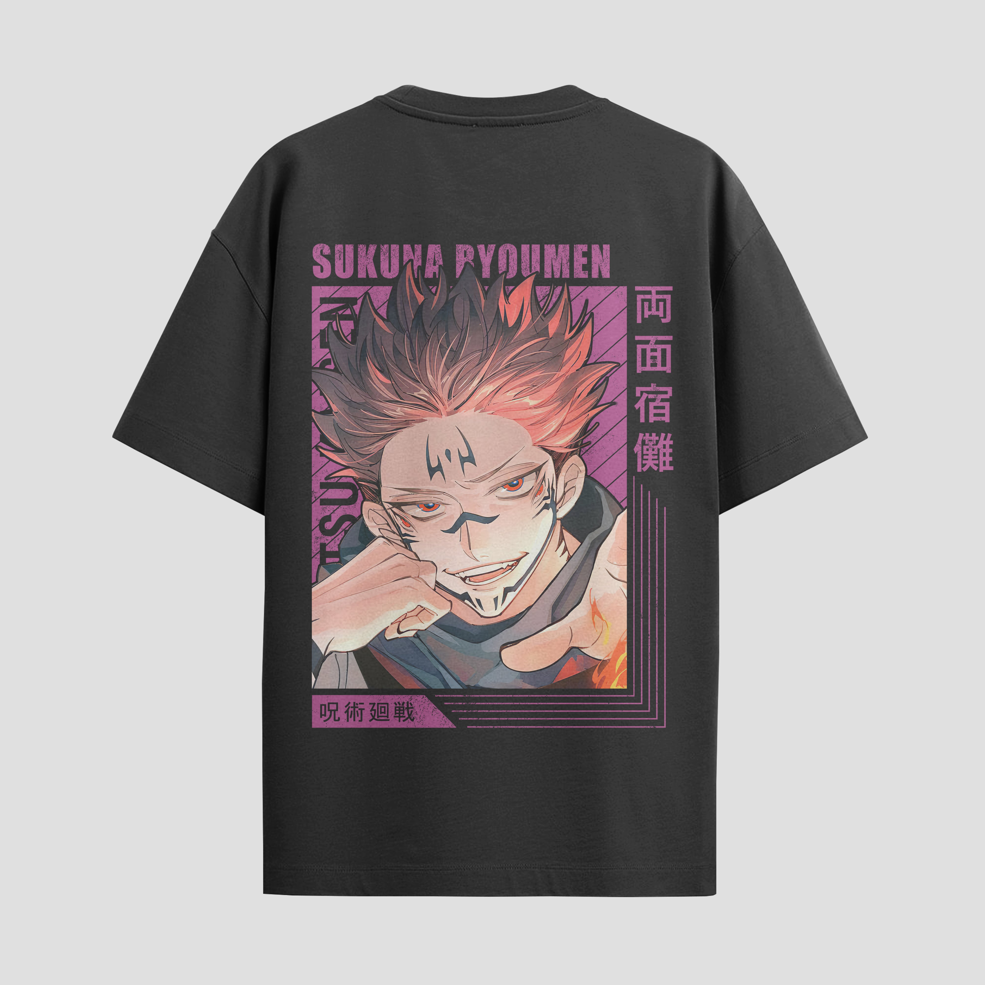 Playera urbana de anime y gaming ExtraLife MX, corte Standard Fit unisex ligero y transpirable en color Deep Black y Pure White, ropa de uso diario para gym y casual.