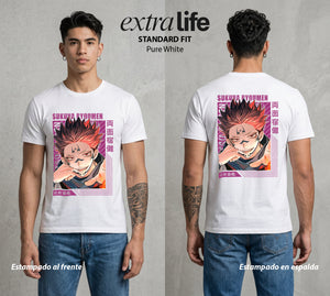 El Arte de las Maldiciones | Rey de Diez Manos #04215 - Playera Standard Fit | Pure White - Foto en modelo
