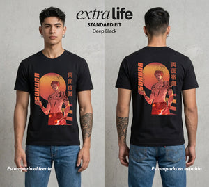 El Arte de las Maldiciones | La Maldicion Original #04220 - Playera Standard Fit | Deep Black - Foto en modelo