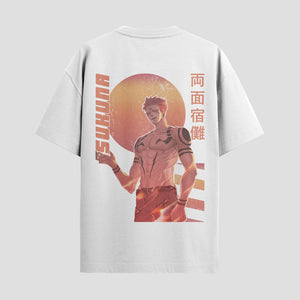 Playera urbana de anime y gaming ExtraLife MX, corte Standard Fit unisex ligero y transpirable en color Deep Black y Pure White, ropa de uso diario para gym y casual.