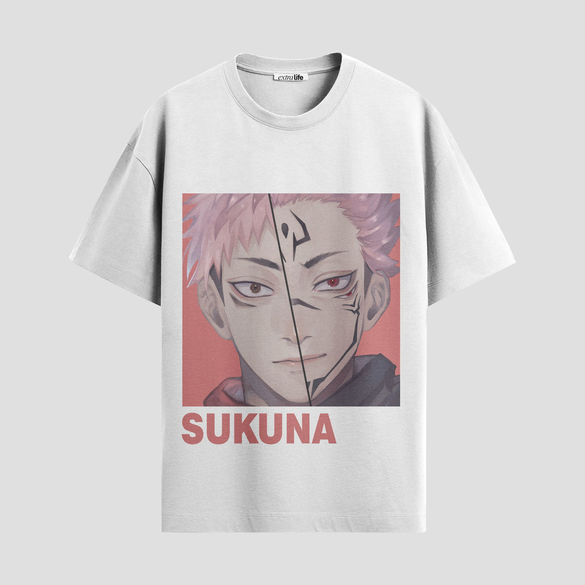 Playera urbana de anime y gaming ExtraLife MX, corte Classic Premium unisex ligero y transpirable en color Deep Black y Pure White, ropa de uso diario para gym y casual.