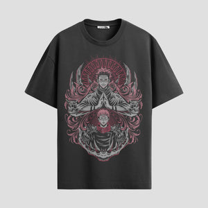 Playera urbana de anime y gaming ExtraLife MX, corte Standard Fit unisex ligero y transpirable en color Deep Black y Pure White, ropa de uso diario para gym y casual.