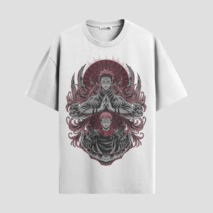 Playera urbana de anime y gaming ExtraLife MX, corte Standard Fit unisex ligero y transpirable en color Deep Black y Pure White, ropa de uso diario para gym y casual.