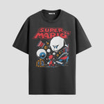 Playera urbana de anime y gaming ExtraLife MX, corte Standard Fit unisex ligero y transpirable en color Deep Black y Pure White, ropa de uso diario para gym y casual.