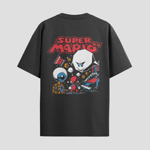 Playera urbana de anime y gaming ExtraLife MX, corte Standard Fit unisex ligero y transpirable en color Deep Black y Pure White, ropa de uso diario para gym y casual.
