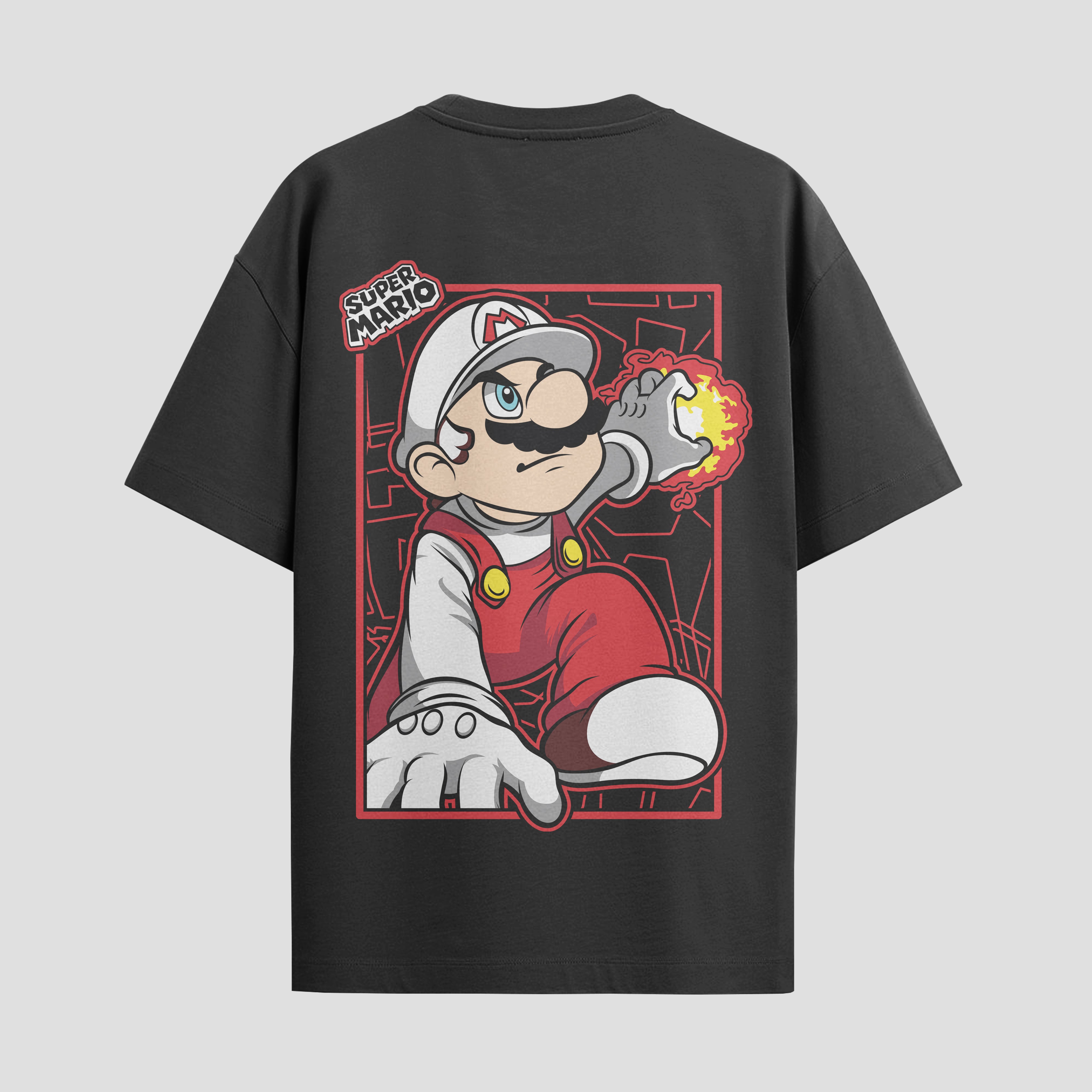 Playera urbana de anime y gaming ExtraLife MX, corte Standard Fit unisex ligero y transpirable en color Deep Black y Pure White, ropa de uso diario para gym y casual.
