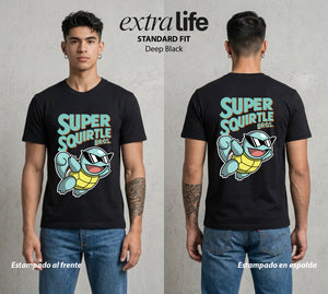 El Reino del Fontanero | El Fontanero Estelar #04249 - Playera Standard Fit | Deep Black - Foto en modelo