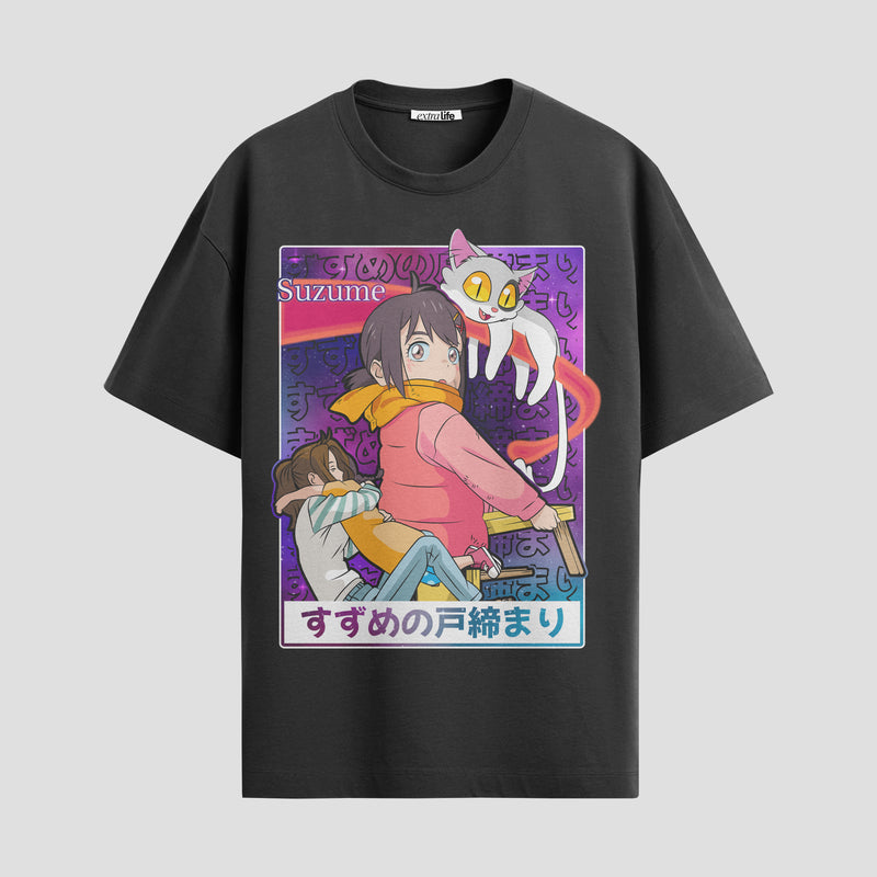 Playera urbana de anime y gaming ExtraLife MX, corte Standard Fit unisex ligero y transpirable en color Deep Black y Pure White, ropa de uso diario para gym y casual.