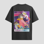 Playera urbana de anime y gaming ExtraLife MX, corte Standard Fit unisex ligero y transpirable en color Deep Black y Pure White, ropa de uso diario para gym y casual.