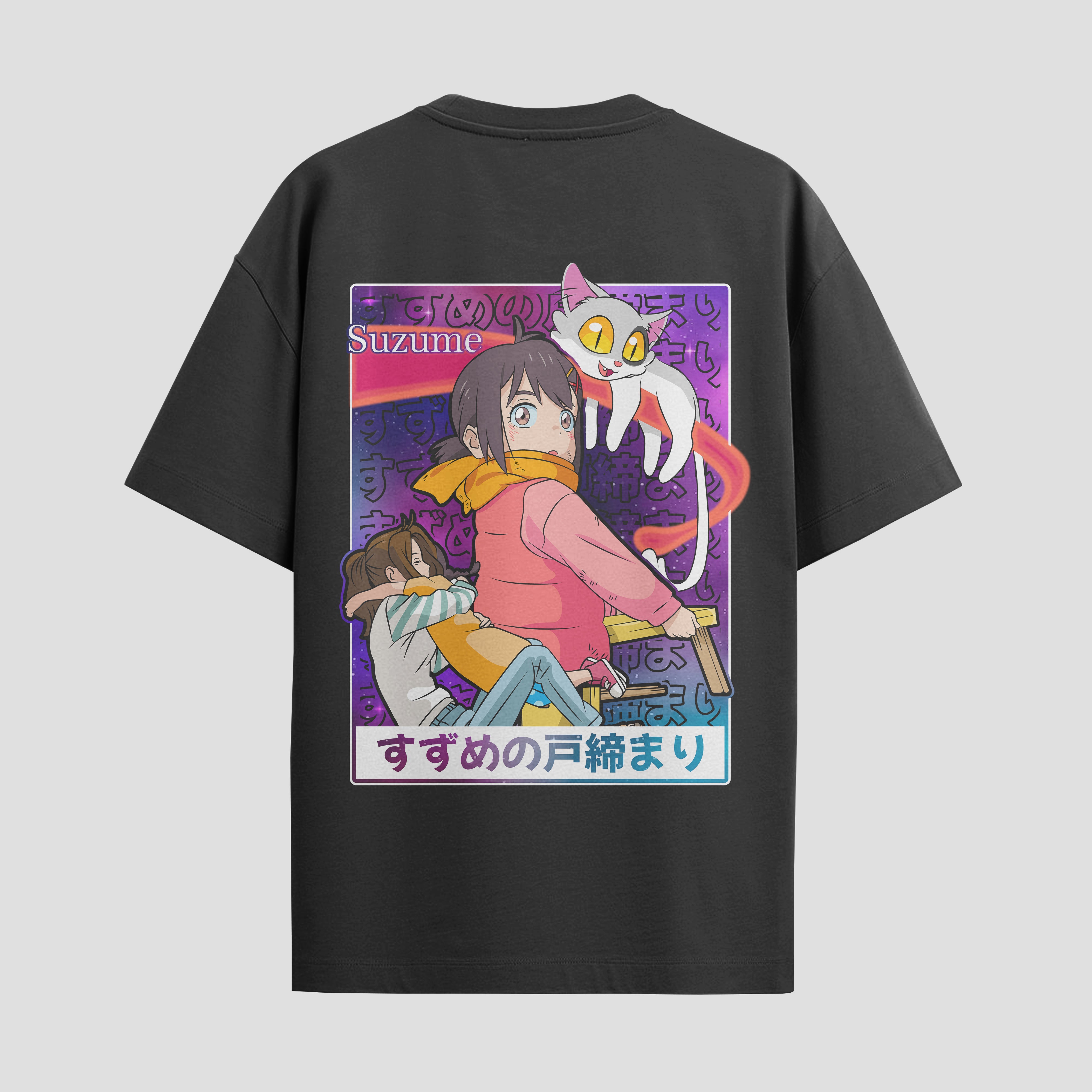 Playera urbana de anime y gaming ExtraLife MX, corte Standard Fit unisex ligero y transpirable en color Deep Black y Pure White, ropa de uso diario para gym y casual.