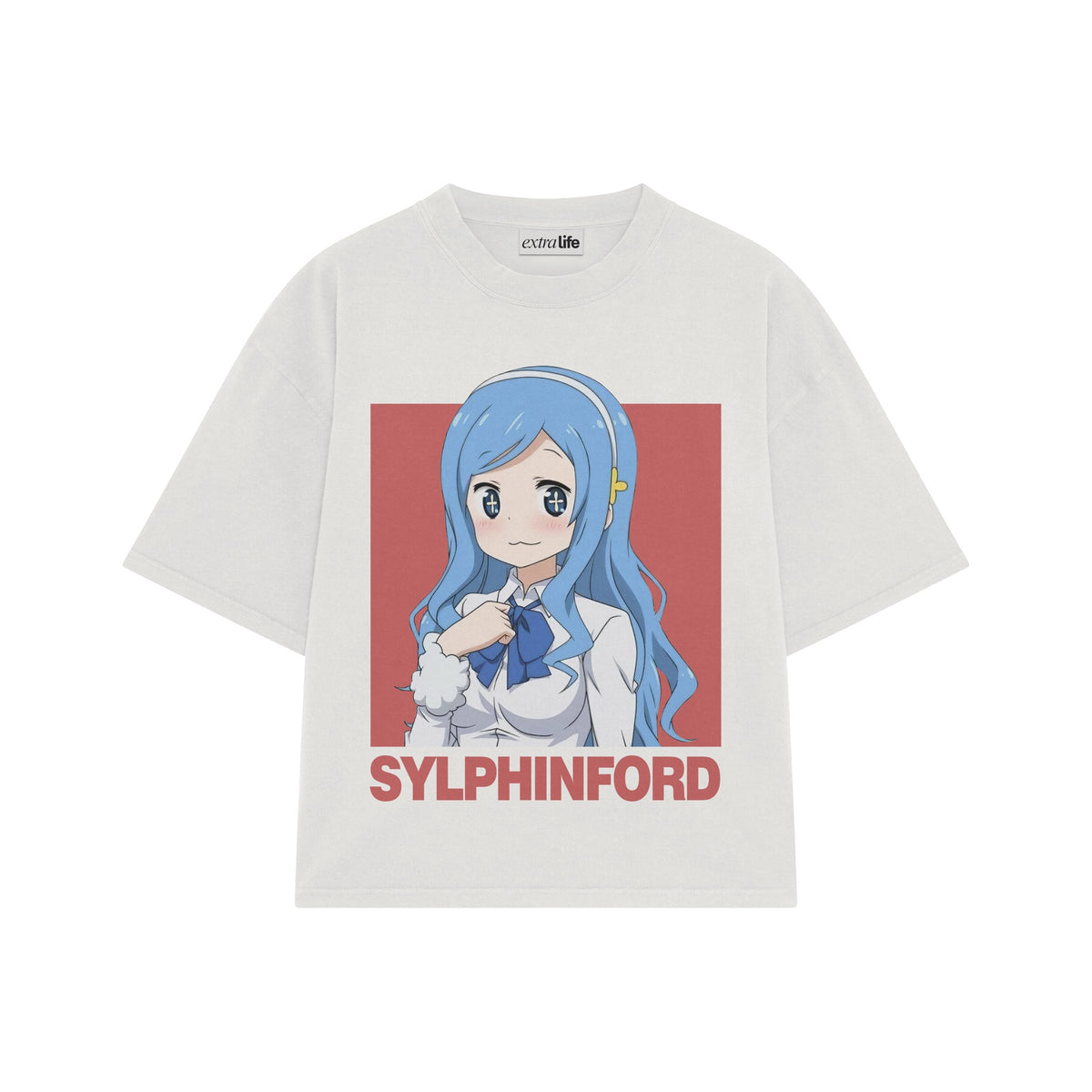 Playera streetwear premium de anime y gaming ExtraLife MX, corte oversized drop shoulder ligero y fresco en color Deep Black y Off-White, moda urbana mexicana de culto.