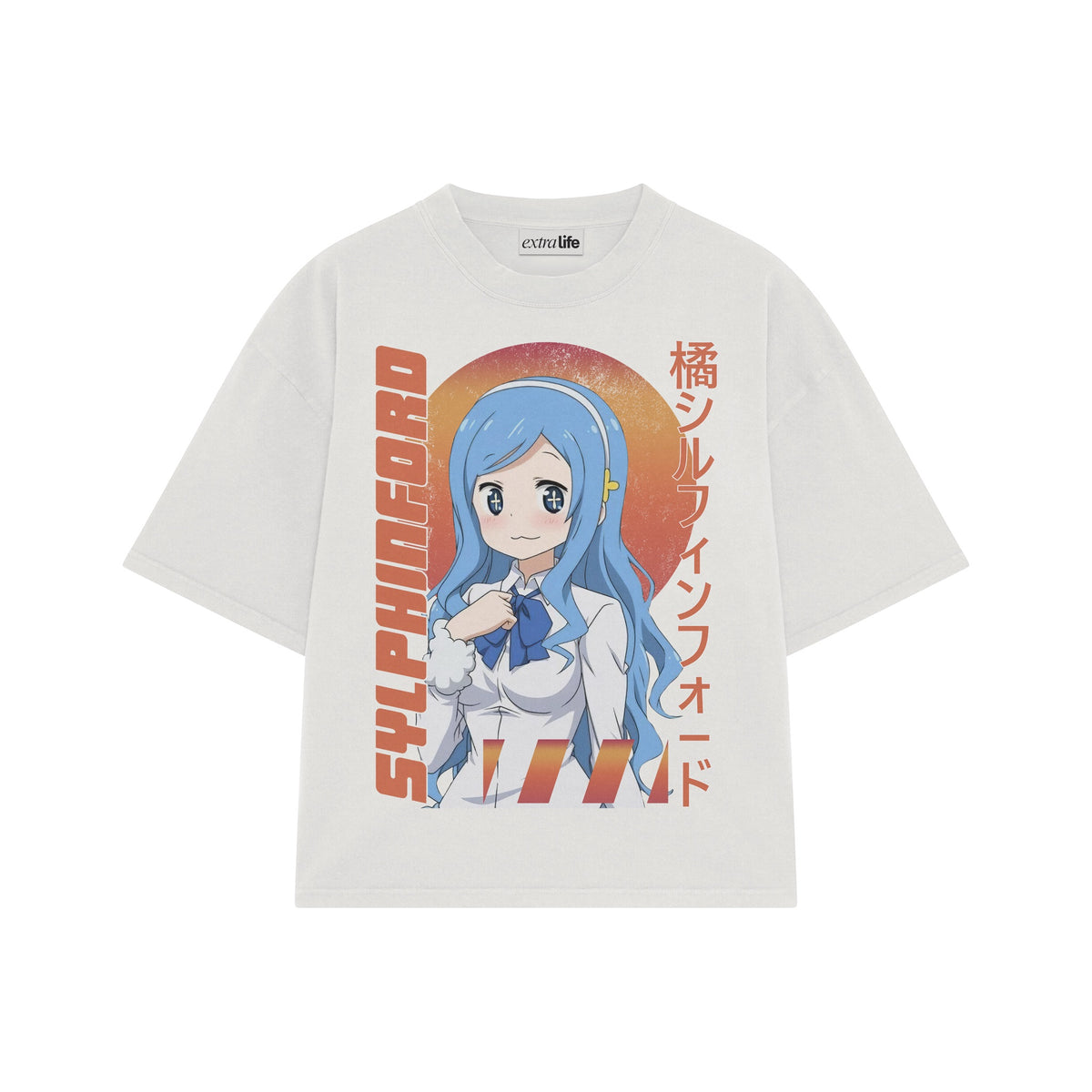 Playera streetwear premium de anime y gaming ExtraLife MX, corte oversized drop shoulder ligero y fresco en color Deep Black y Off-White, moda urbana mexicana de culto.