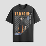 Playera urbana de anime y gaming ExtraLife MX, corte Standard Fit unisex ligero y transpirable en color Deep Black y Pure White, ropa de uso diario para gym y casual.