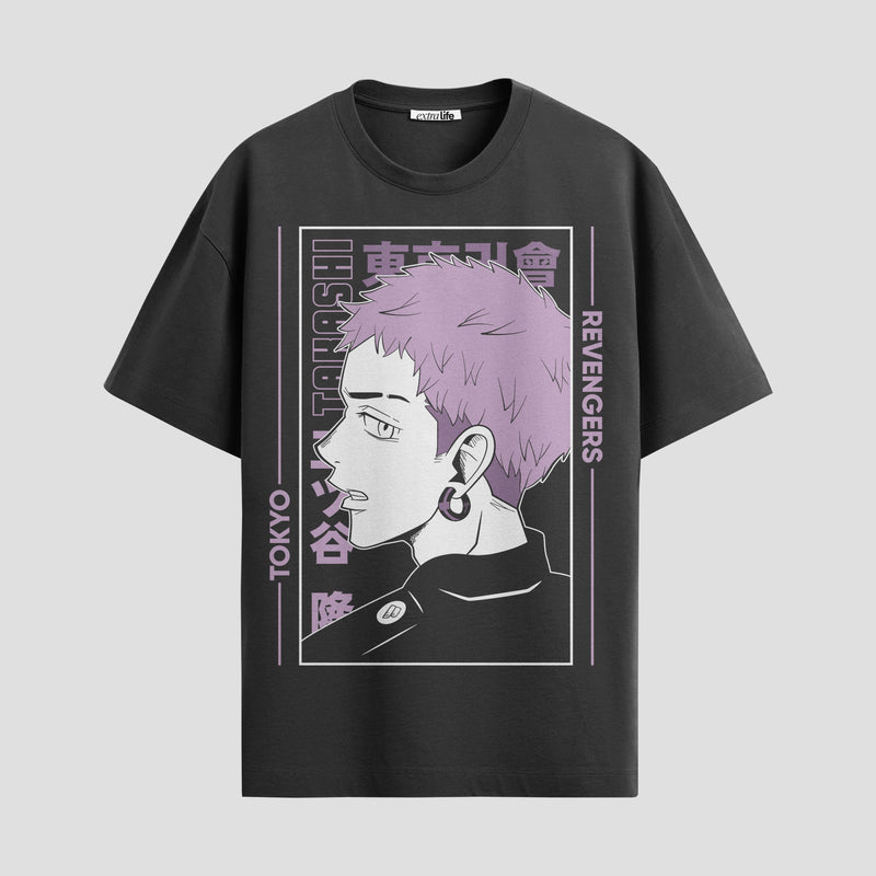 Playera urbana de anime y gaming ExtraLife MX, corte Standard Fit unisex ligero y transpirable en color Deep Black y Pure White, ropa de uso diario para gym y casual.