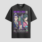 Playera urbana de anime y gaming ExtraLife MX, corte Standard Fit unisex ligero y transpirable en color Deep Black y Pure White, ropa de uso diario para gym y casual.