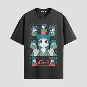 Playera urbana de anime y gaming ExtraLife MX, corte Standard Fit unisex ligero y transpirable en color Deep Black y Pure White, ropa de uso diario para gym y casual.