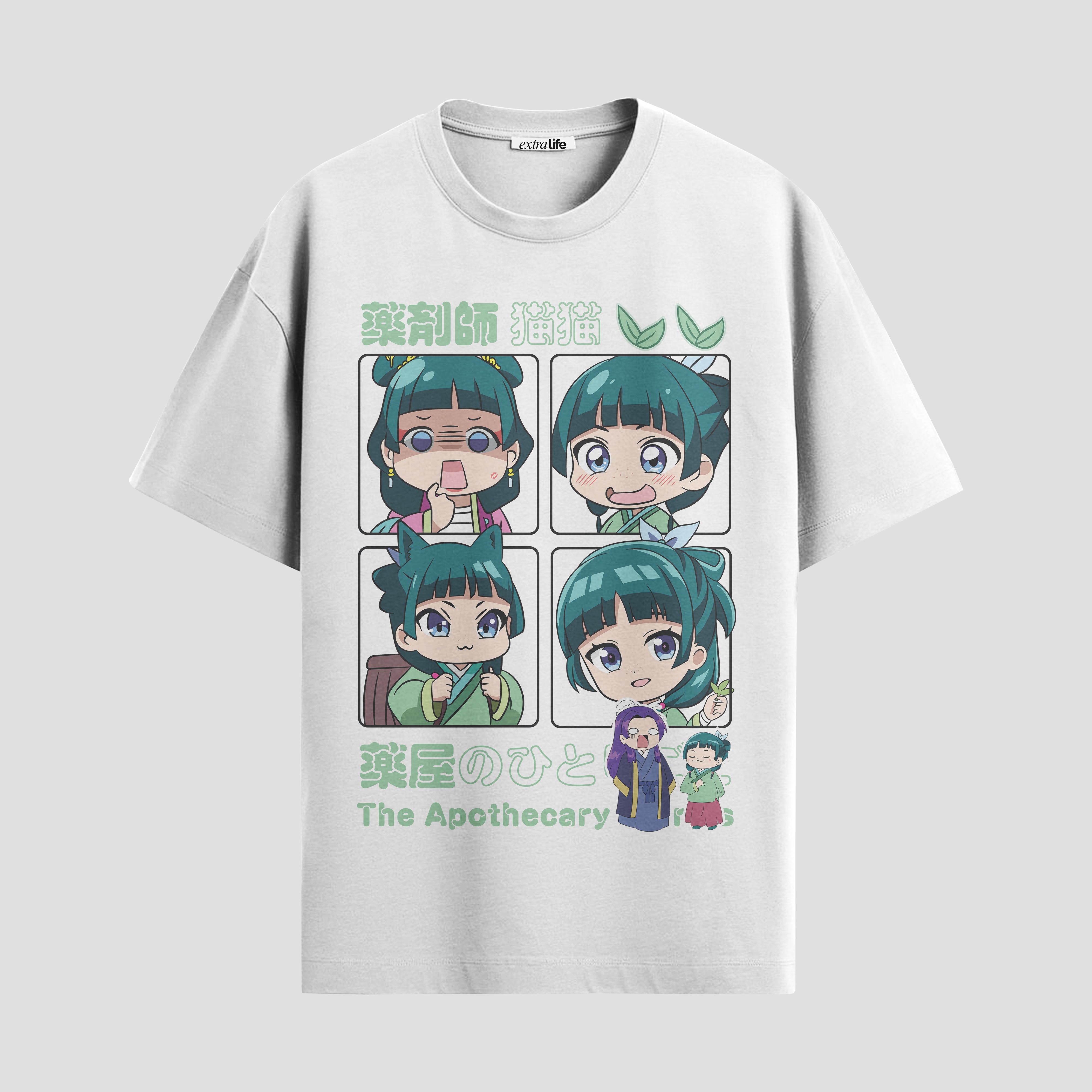 Playera urbana de anime y gaming ExtraLife MX, corte Standard Fit unisex ligero y transpirable en color Deep Black y Pure White, ropa de uso diario para gym y casual.