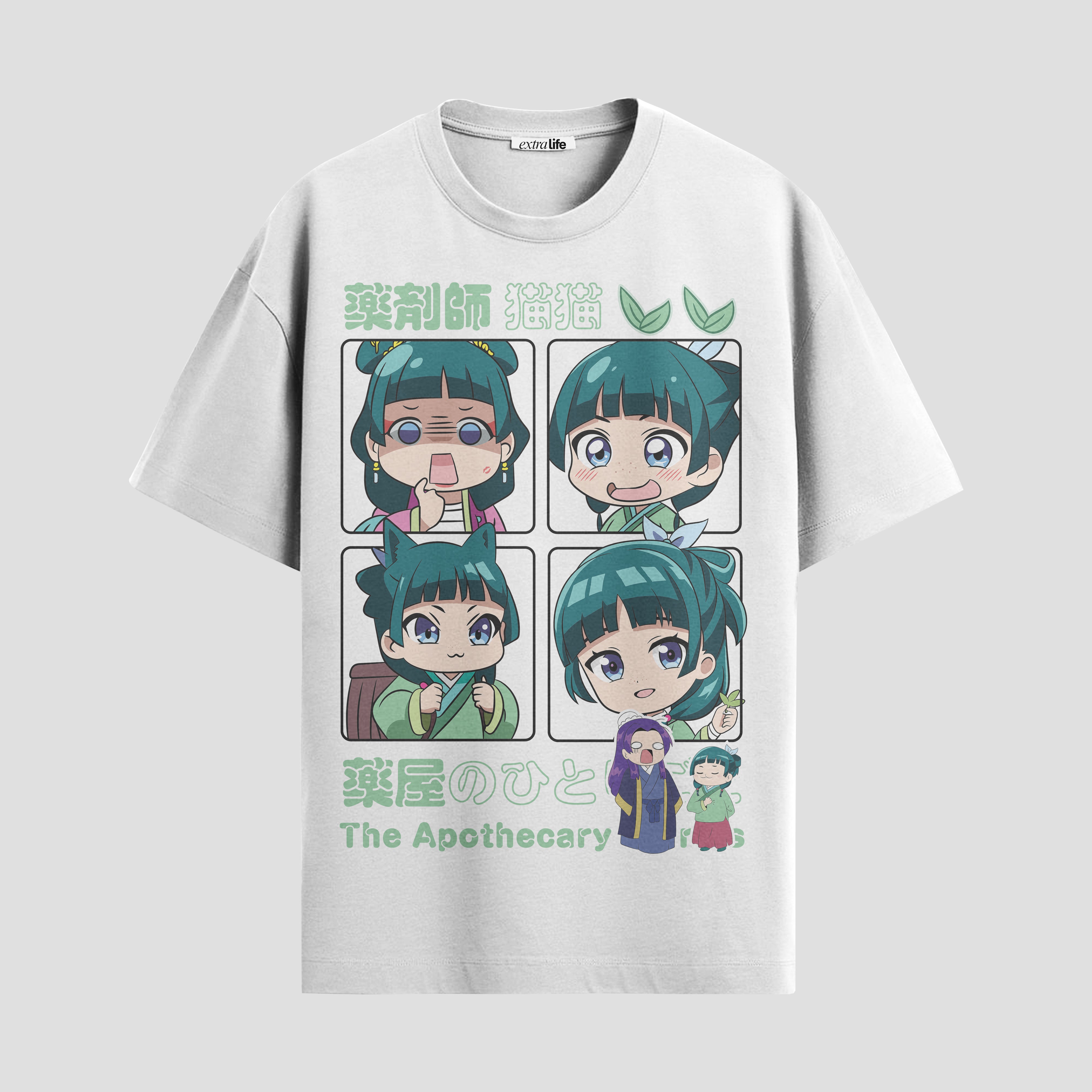 Playera urbana de anime y gaming ExtraLife MX, corte Standard Fit unisex ligero y transpirable en color Deep Black y Pure White, ropa de uso diario para gym y casual.