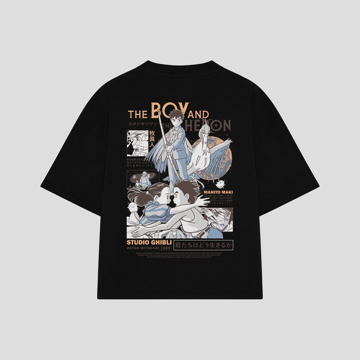 Playera streetwear premium de anime y gaming ExtraLife MX, corte oversized drop shoulder ligero y fresco en color Deep Black y Off-White, moda urbana mexicana de culto.