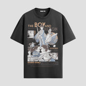 Playera urbana de anime y gaming ExtraLife MX, corte Standard Fit unisex ligero y transpirable en color Deep Black y Pure White, ropa de uso diario para gym y casual.