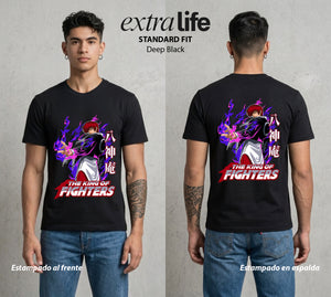 El Torneo del Rey | La Llama del Yagami #04288 - Playera Standard Fit | Deep Black - Foto en modelo