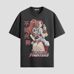Playera urbana de anime y gaming ExtraLife MX, corte Standard Fit unisex ligero y transpirable en color Deep Black y Pure White, ropa de uso diario para gym y casual.