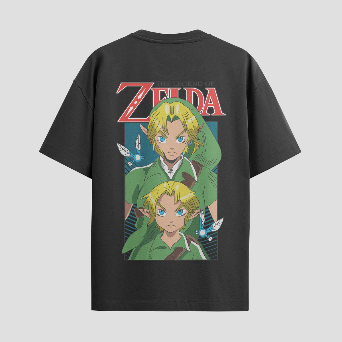 Playera urbana de anime y gaming ExtraLife MX, corte Classic Premium unisex ligero y transpirable en color Deep Black y Pure White, ropa de uso diario para gym y casual.