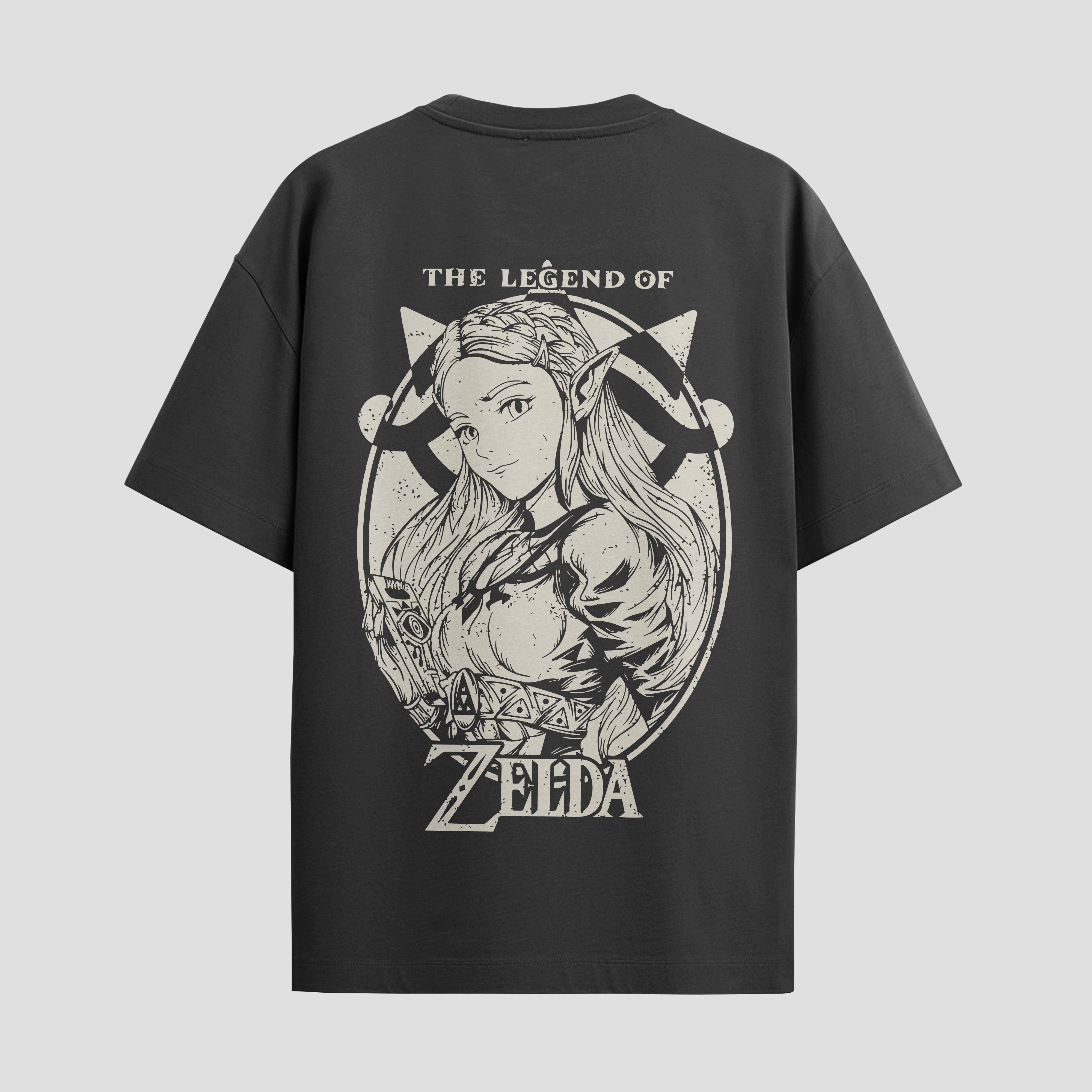 Playera urbana de anime y gaming ExtraLife MX, corte Standard Fit unisex ligero y transpirable en color Deep Black y Pure White, ropa de uso diario para gym y casual.