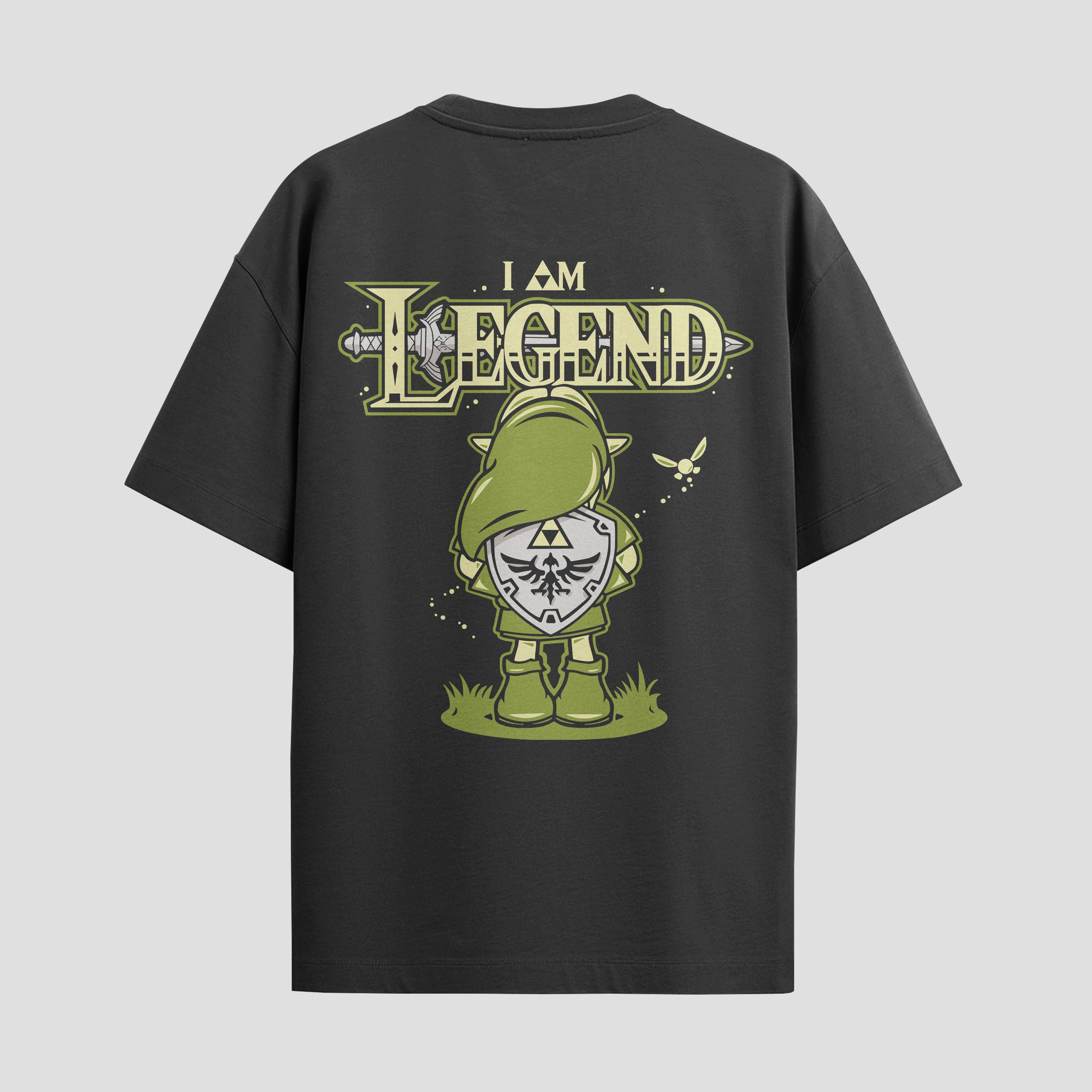 Playera urbana de anime y gaming ExtraLife MX, corte Standard Fit unisex ligero y transpirable en color Deep Black y Pure White, ropa de uso diario para gym y casual.