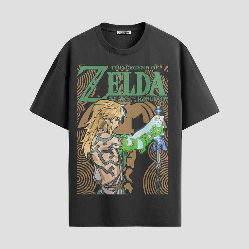 Playera urbana de anime y gaming ExtraLife MX, corte Standard Fit unisex ligero y transpirable en color Deep Black y Pure White, ropa de uso diario para gym y casual.