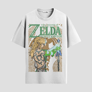 Playera urbana de anime y gaming ExtraLife MX, corte Standard Fit unisex ligero y transpirable en color Deep Black y Pure White, ropa de uso diario para gym y casual.