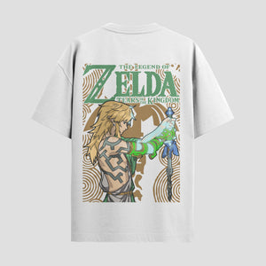 Playera urbana de anime y gaming ExtraLife MX, corte Standard Fit unisex ligero y transpirable en color Deep Black y Pure White, ropa de uso diario para gym y casual.