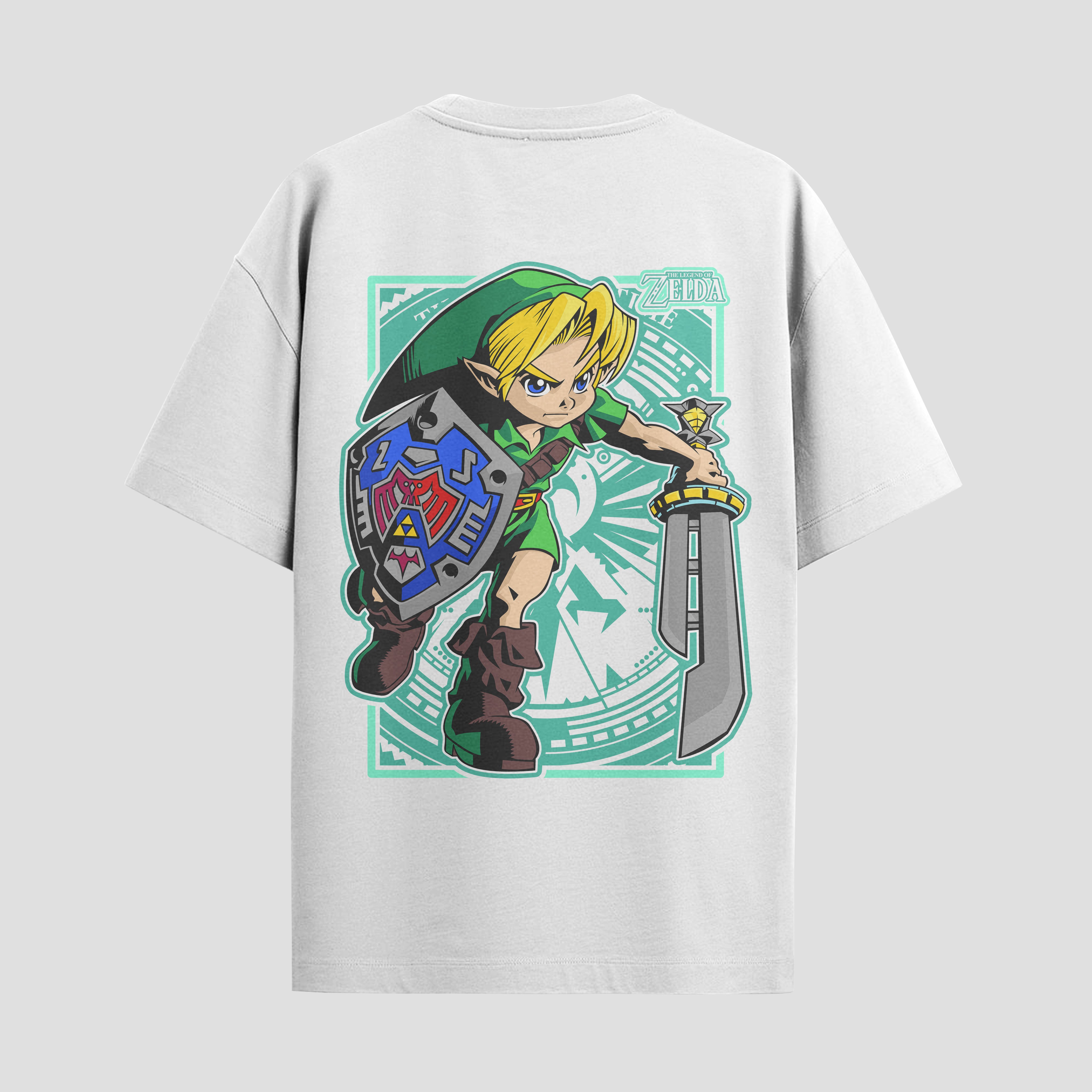 Playera urbana de anime y gaming ExtraLife MX, corte Standard Fit unisex ligero y transpirable en color Deep Black y Pure White, ropa de uso diario para gym y casual.