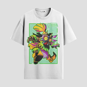Playera urbana de anime y gaming ExtraLife MX, corte Standard Fit unisex ligero y transpirable en color Deep Black y Pure White, ropa de uso diario para gym y casual.