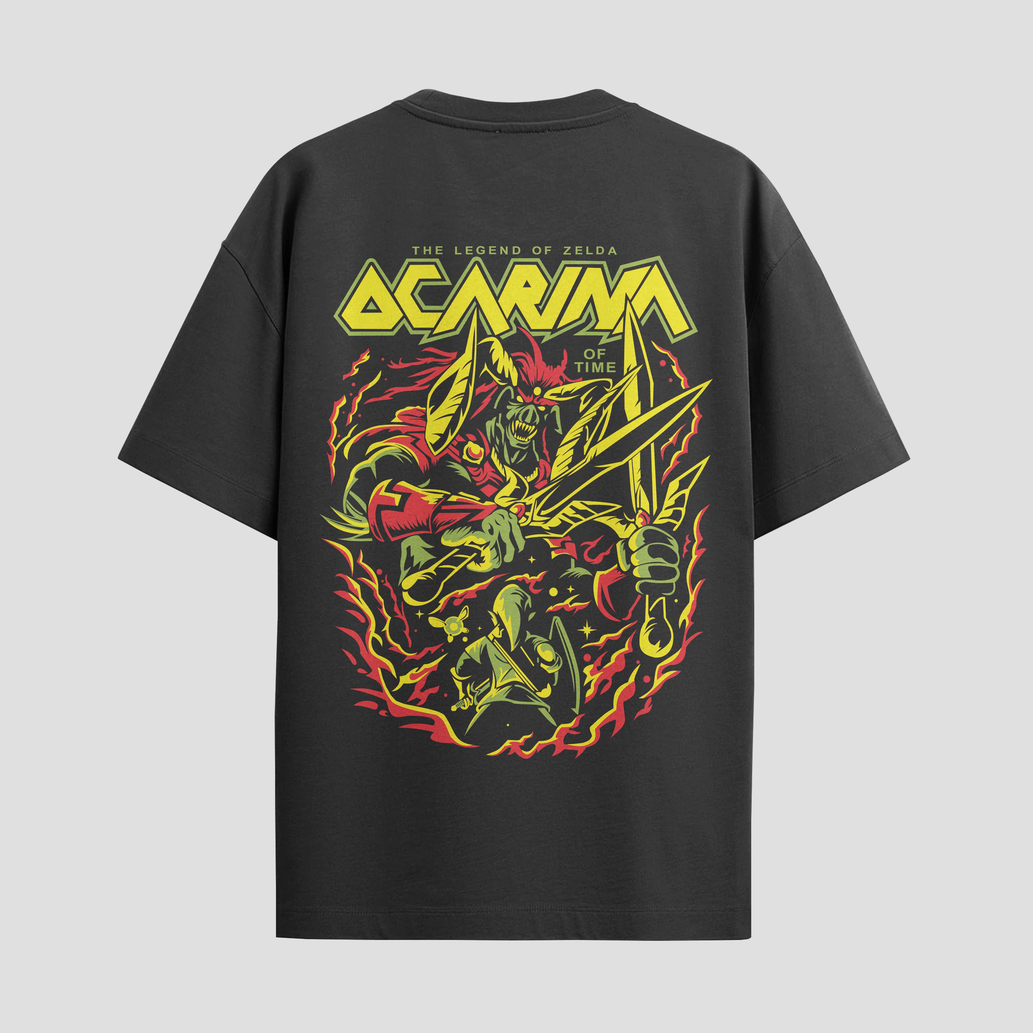 Playera urbana de anime y gaming ExtraLife MX, corte Standard Fit unisex ligero y transpirable en color Deep Black y Pure White, ropa de uso diario para gym y casual.