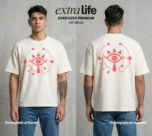 La Leyenda de la Princesa | La Princesa del Triforce #04305 - Playera Oversized Premium | Off White - Foto en modelo