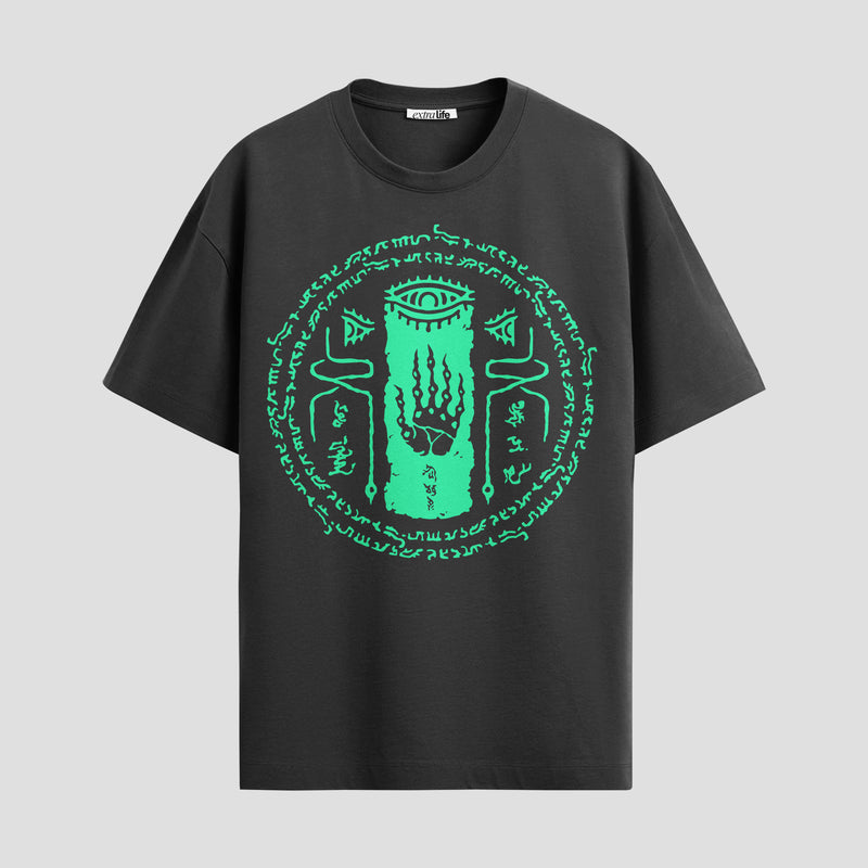 Playera urbana de anime y gaming ExtraLife MX, corte Standard Fit unisex ligero y transpirable en color Deep Black y Pure White, ropa de uso diario para gym y casual.