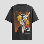 Playera urbana de anime y gaming ExtraLife MX, corte Standard Fit unisex ligero y transpirable en color Deep Black y Pure White, ropa de uso diario para gym y casual.