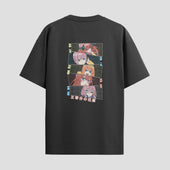 Playera urbana de anime y gaming ExtraLife MX, corte Standard Fit unisex ligero y transpirable en color Deep Black y Pure White, ropa de uso diario para gym y casual.
