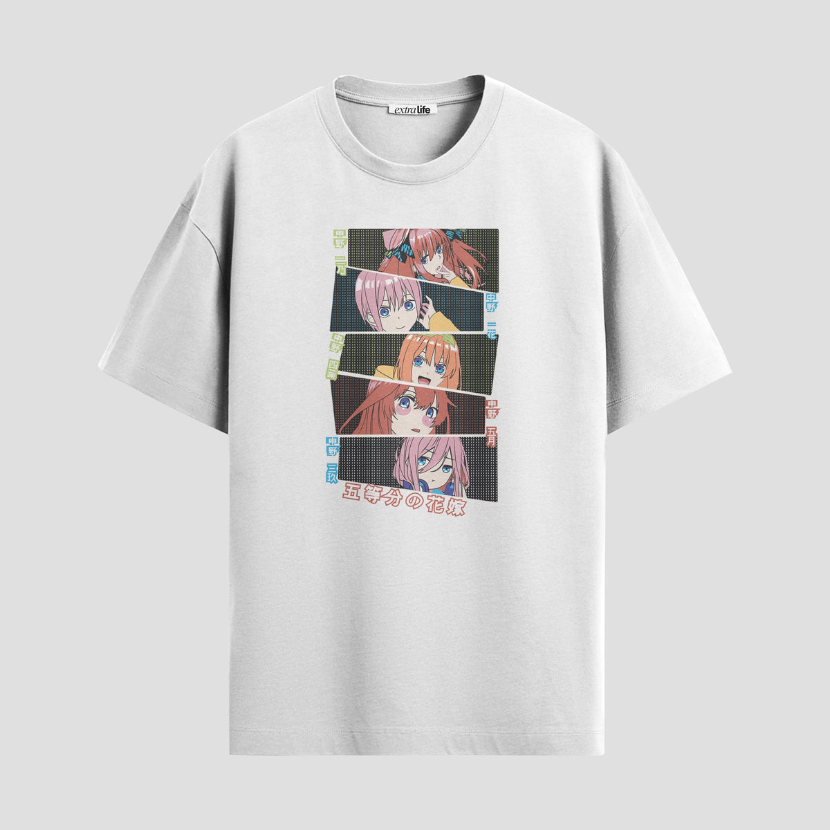 Playera urbana de anime y gaming ExtraLife MX, corte Classic Premium unisex ligero y transpirable en color Deep Black y Pure White, ropa de uso diario para gym y casual.