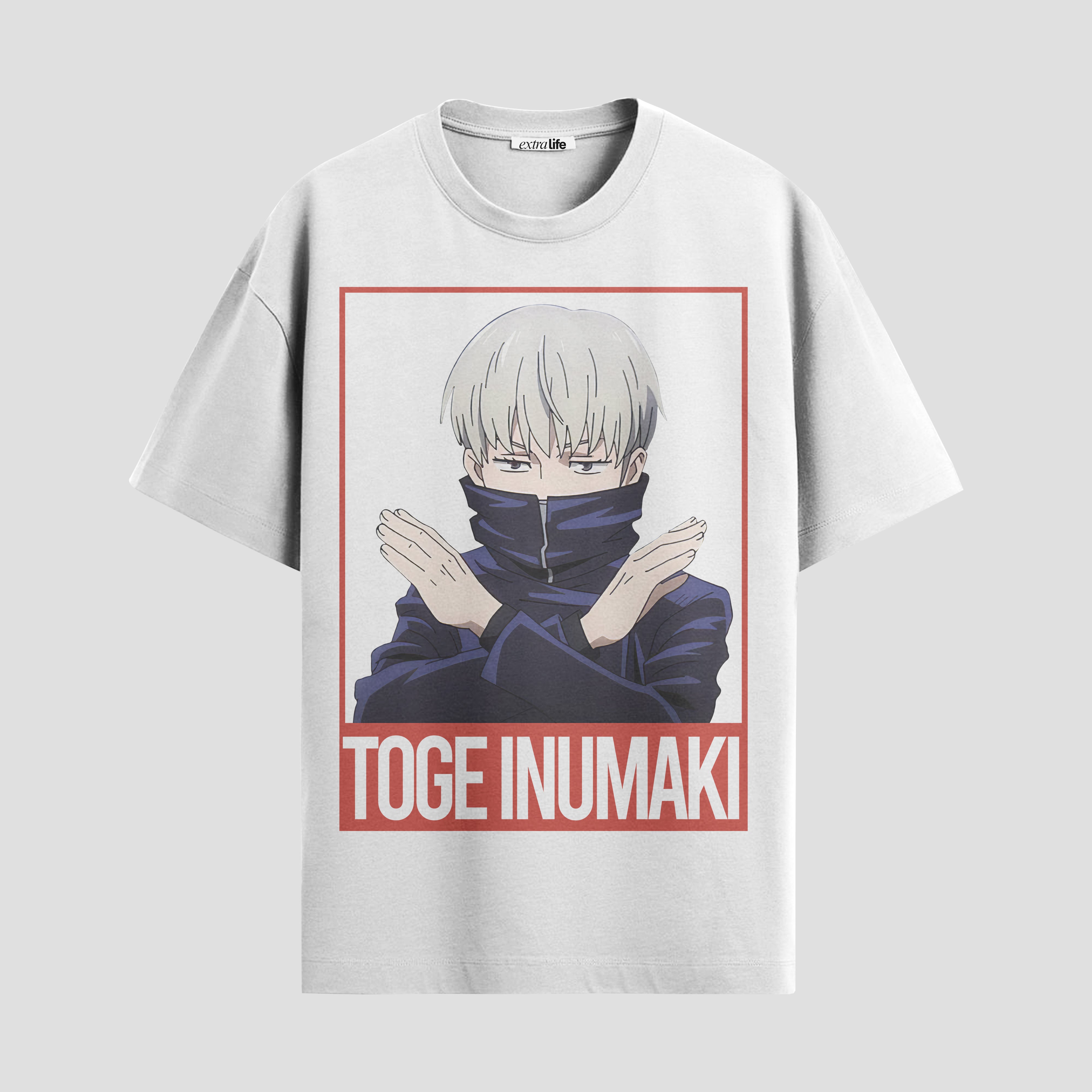 Playera urbana de anime y gaming ExtraLife MX, corte Standard Fit unisex ligero y transpirable en color Deep Black y Pure White, ropa de uso diario para gym y casual.