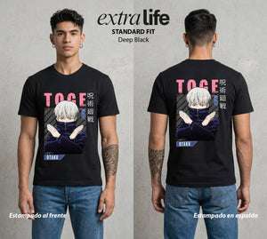 El Arte de las Maldiciones | El Silencio del Poder #04337 - Playera Standard Fit | Deep Black - Foto en modelo