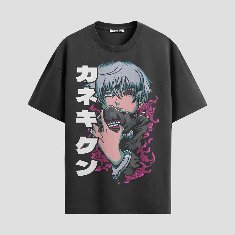 Playera urbana de anime y gaming ExtraLife MX, corte Standard Fit unisex ligero y transpirable en color Deep Black y Pure White, ropa de uso diario para gym y casual.