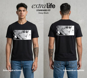Ciudad de Ghouls | El Discipulo del Maestro #04353 - Playera Standard Fit | Deep Black - Foto en modelo