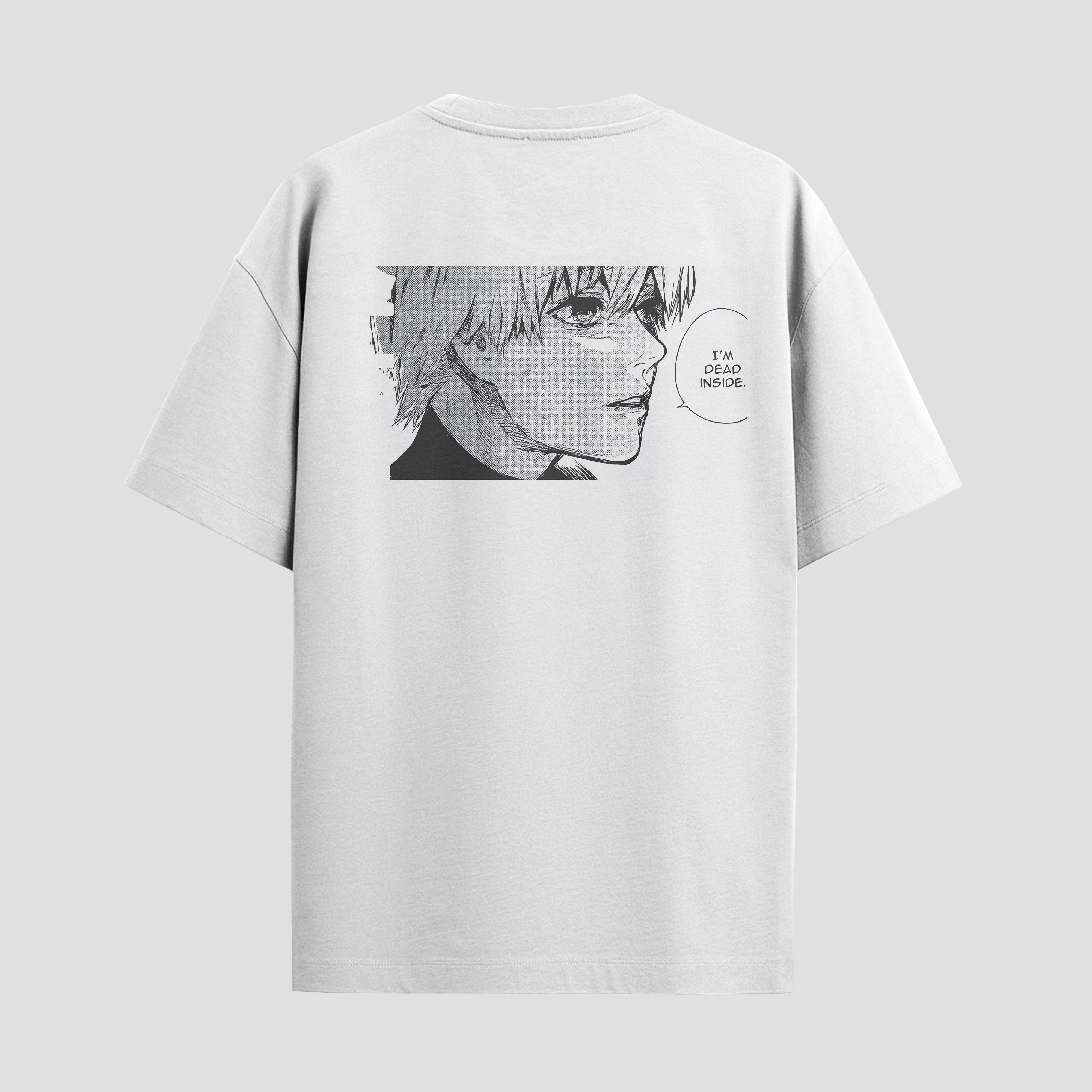 Playera urbana de anime y gaming ExtraLife MX, corte Standard Fit unisex ligero y transpirable en color Deep Black y Pure White, ropa de uso diario para gym y casual.
